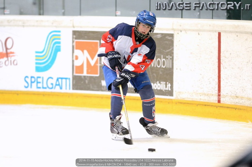2014-11-15 Aosta-Hockey Milano Rossoblu U14 1022 Alessia Labruna